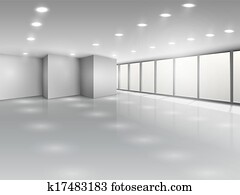 licht, geschäftlicher zimmer, oder, büro, offener platz, innere