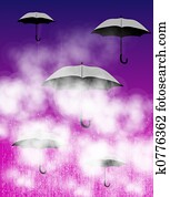 Drawing of a rain cloud Drawing | pgi0413 | Fotosearch