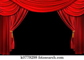 Red Draped Stage Background Red Draped Stage Background
