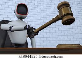 a robot judge makes a judgment a robot judge makes a judgment
