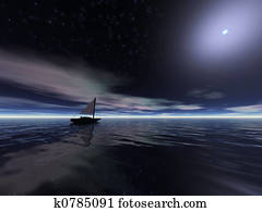 Boat at night Boat at night