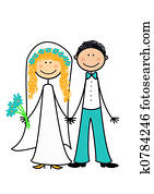Happy newly married coupl Happy newly married coupl