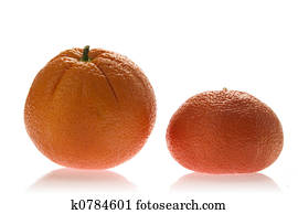 orange and tangerine