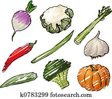 Vegetables illustration Vegetables illustration