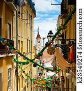 פסטיבל, של, סאנטו, אנטוניו, קישוטים