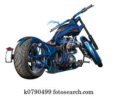 Blue Custom Moterbile Blue Custom Moterbile