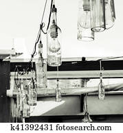 lamparas, de, botellas