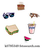 Picnic illustration Picnic illustration