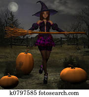 Pumpkin Witch Pumpkin Witch