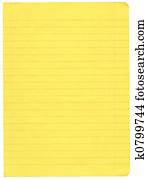 yellow lined paper