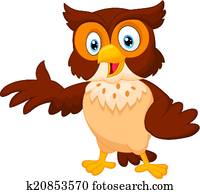 חמוד, ינשוף, ציור היתולי, לקרזל