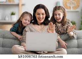 Happy loving family. Happy loving family.
