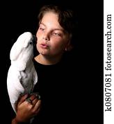 Moluccan Cockatoo With a Young Adult