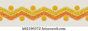Seamless Flower Rangoli Pattern Seamless Flower Rangoli Pattern