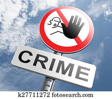 stop crime sign stop crime sign