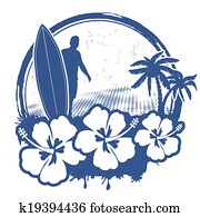 Surf stamp Surf stamp
