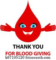 Thank you for blood giving - text. Blood donation abstract concept Thank you for blood giving - text. Blood donation abstract concept