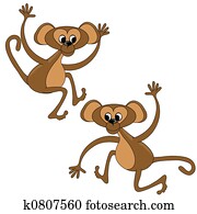 Two monkey graphic Two monkey graphic
