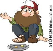 ללא בית, קבצן