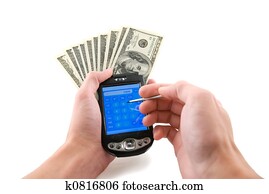 Counting money Counting money