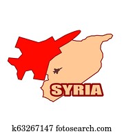 Jet Bomber above syria map flying
