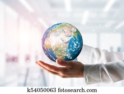 negócio global, meio ambiente, proteção, concepts.