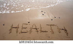 Sand writing - HEALTH