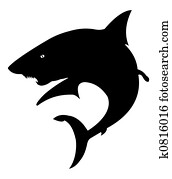 shark silhouette shark silhouette