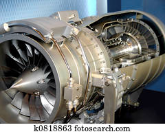 The engine of airplane The engine of airplane