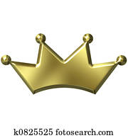 3D Golden Crown 3D Golden Crown