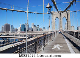 brooklyn brücke, und, nyc