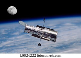 Hubble Space Telescope and The Moon