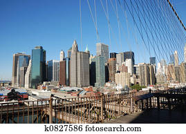 new york city, und, brücke