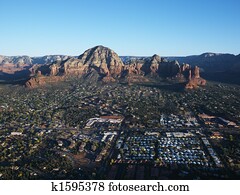 Sedona, Arizona aerial.