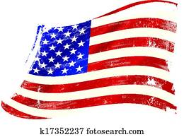 USA gruge flag
