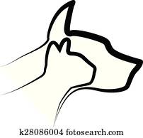Cat and Dog logo Cat and Dog logo