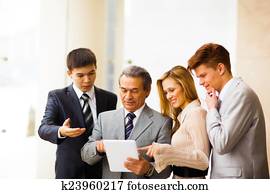 negocio serio, equipo