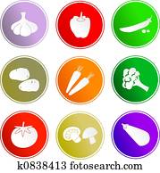 vegetable sign icons vegetable sign icons