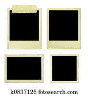 ישן, מסגרות של צילום, (vector)