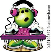 Bowling Character DJ Bowling Character DJ