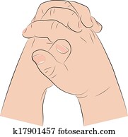 Child's Hands In Prayer