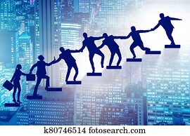 Concept of mentoship and support in business Concept of mentoship and support in business