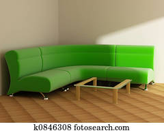 Interior in light tones sofa table Interior in light tones sofa table