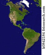 Map of the America