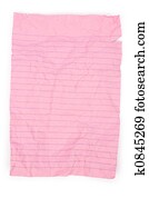 pink notepaper