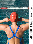 Athletic swimmer