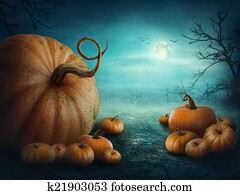 dia das bruxas, abóboras