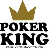 Poker King with crown Poker King with crown