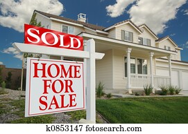Sold Home For Sale Sign