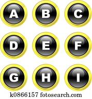 alphabet icons alphabet icons